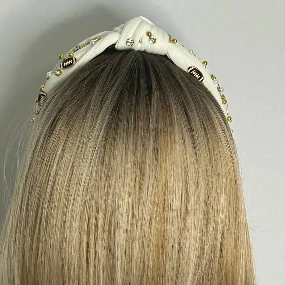 Handmade headbands—one pearls